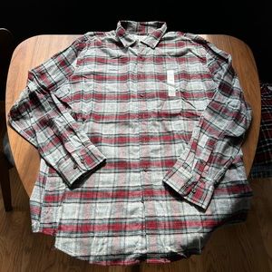 NWT Croft & Barrow Super Soft Flannel Button Up